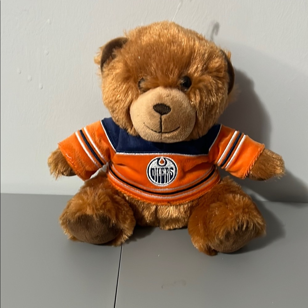 Edmonton Oilers NHL Hockey 7.5" Jersey Teddy Bear Plush